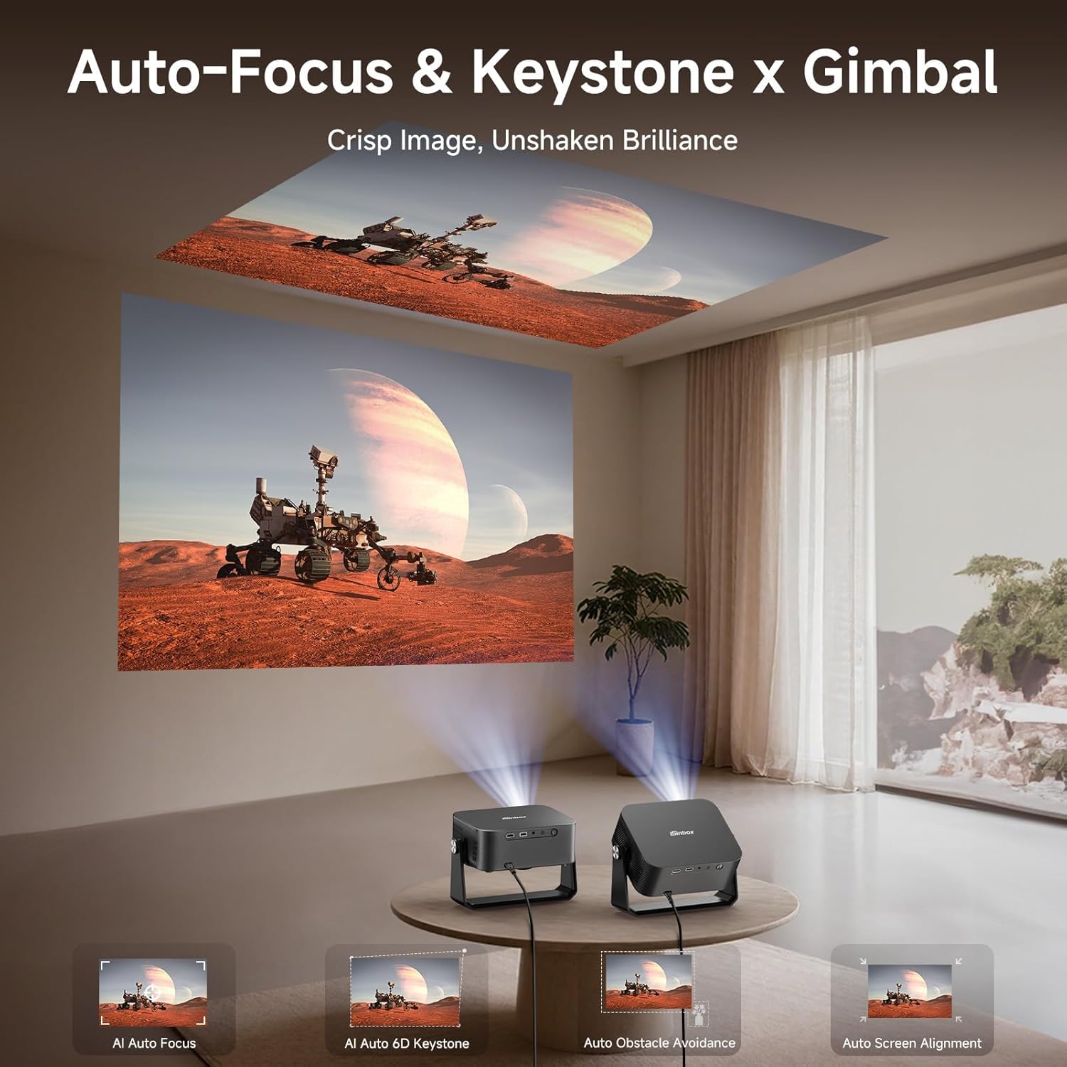 Thumbnail 6 de 4K Outdoor Projector 1500 ANSI lumen with Wi‑Fi
