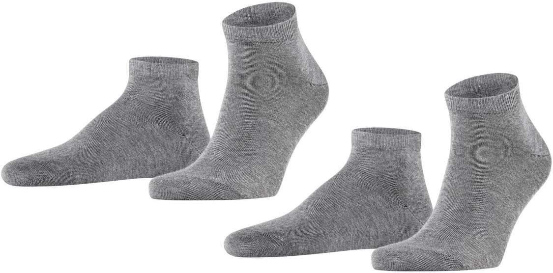 Detalle de FALKE Herren Happy 2-Pack Sneakersocken – atmungsaktive Baumwolle, verstärkt, Allrounder, kurz, 2 Paar