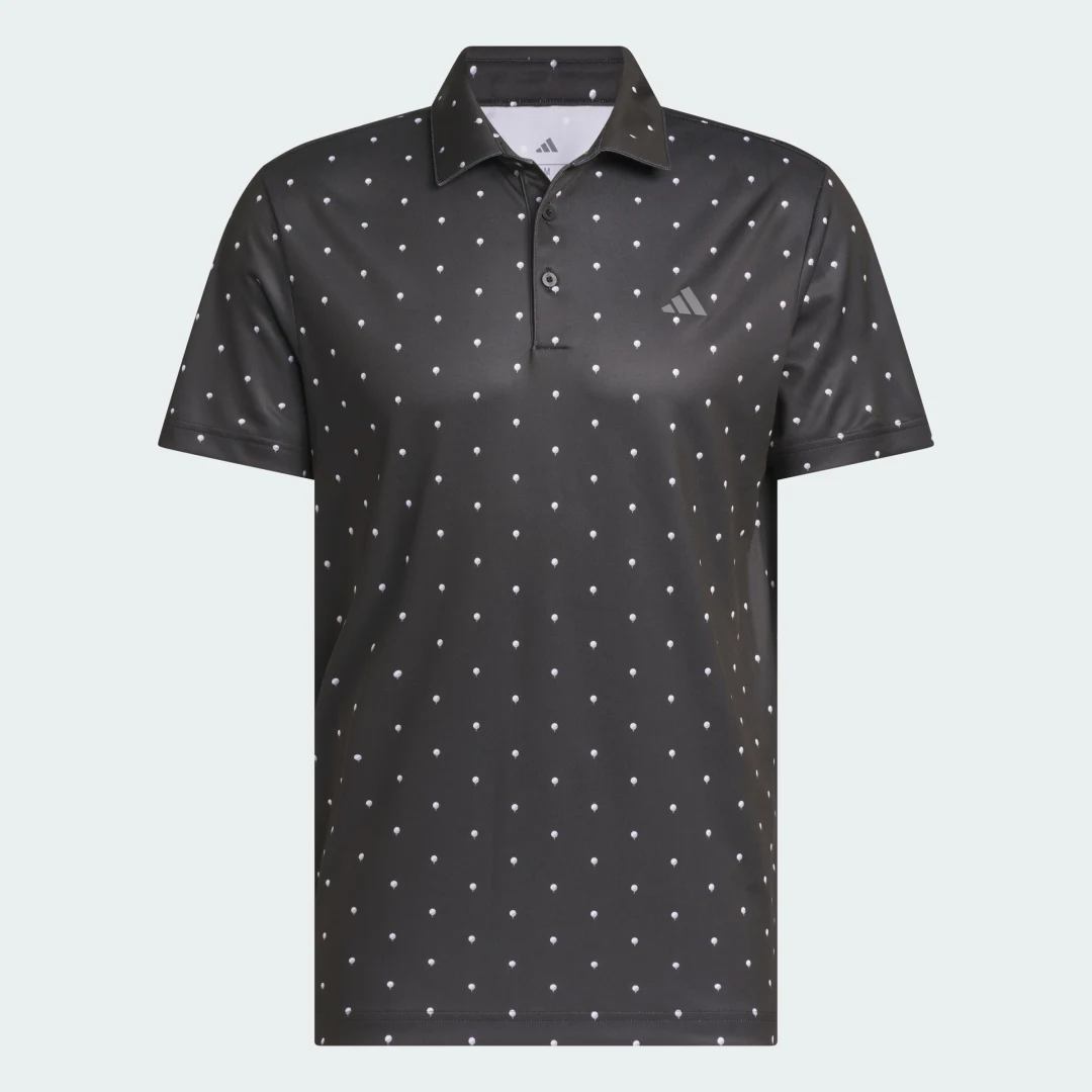 Thumbnail 3 de Adidas POLO PERFORMANCE PRINTED, polo negro estampado