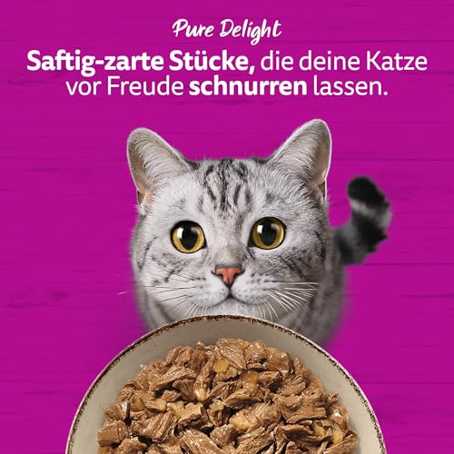 Thumbnail 6 de Whiskas 1+ Ragout Geflügel Auswahl in Gelee – Hochwertiges Nassfutter für ausgewachsene Katzen, 40x85 g