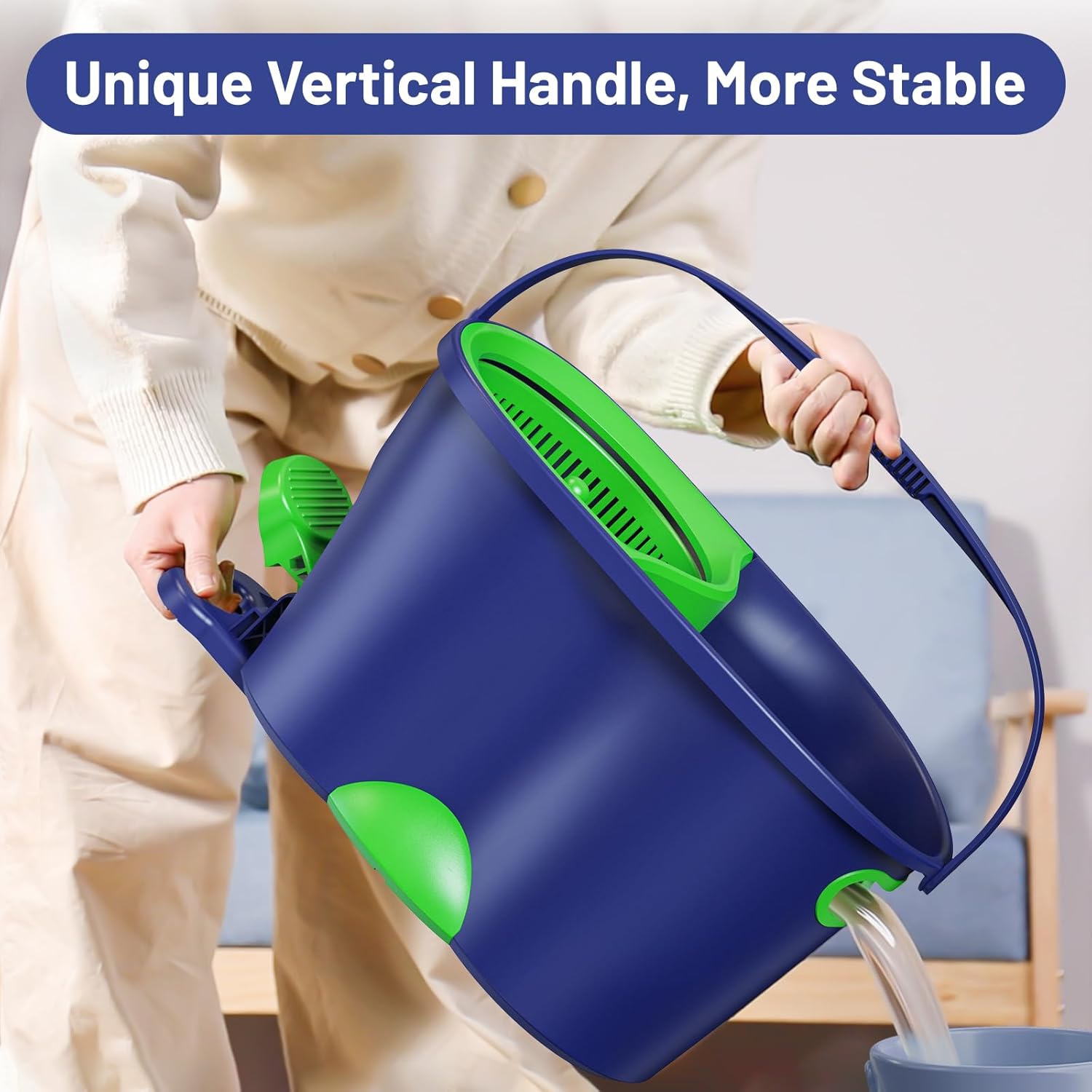 Thumbnail 3 de EHADOO Spin Mop and Bucket Set