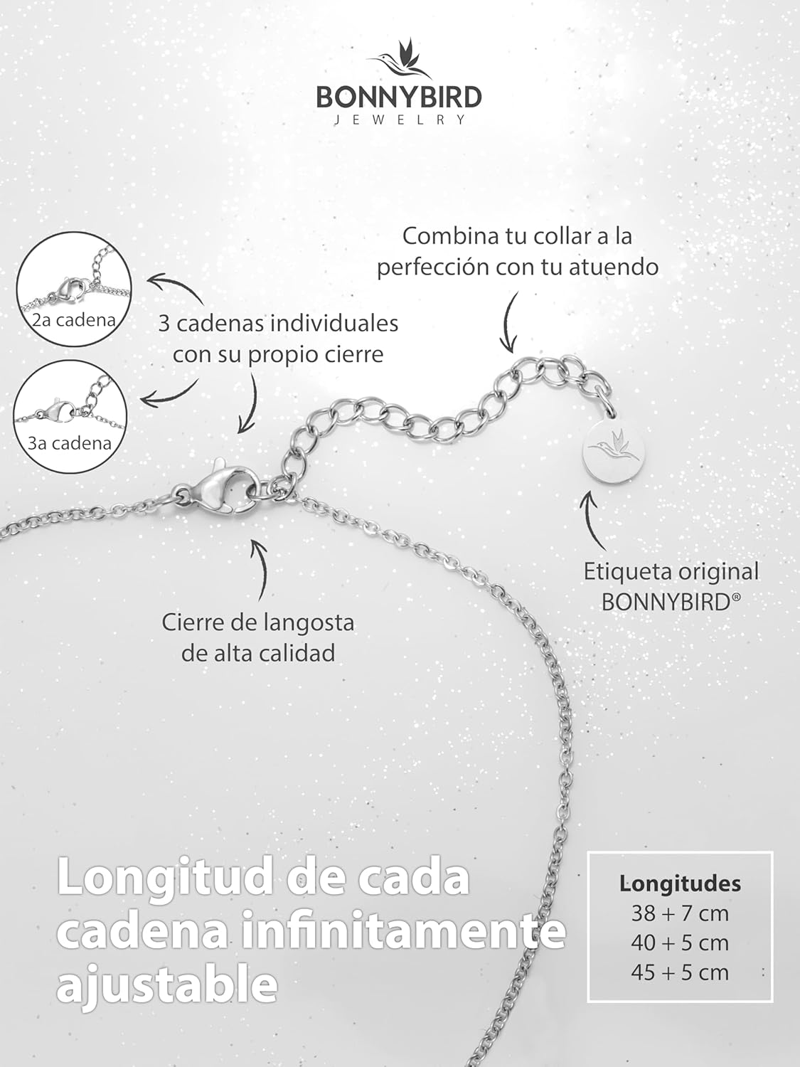 Thumbnail 4 de BONNYBIRD BonnySydney Collar mujer 38 cm
