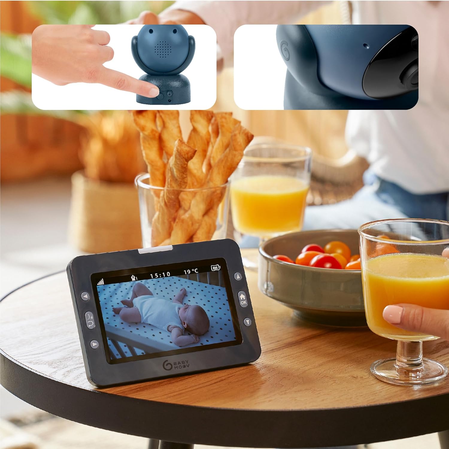 Thumbnail 5 de Babymoov Babyphone Caméra YOO Master (+) – Grand écran HD 5’’ et caméra motorisée 360°