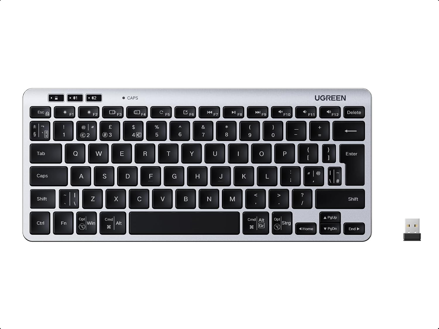 Detalle de UGREEN Wireless Keyboard Bluetooth 5.3, 500‑day battery ⌨