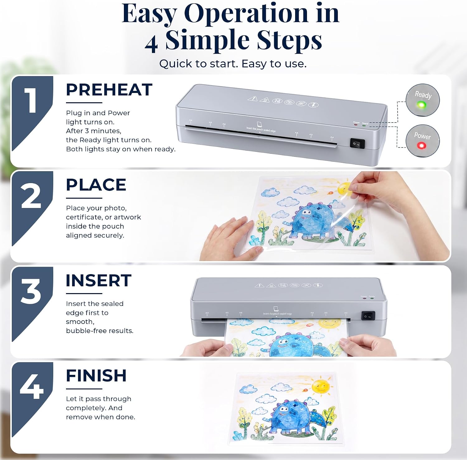 Thumbnail 6 de MAXDONE A4 Laminator for home and office