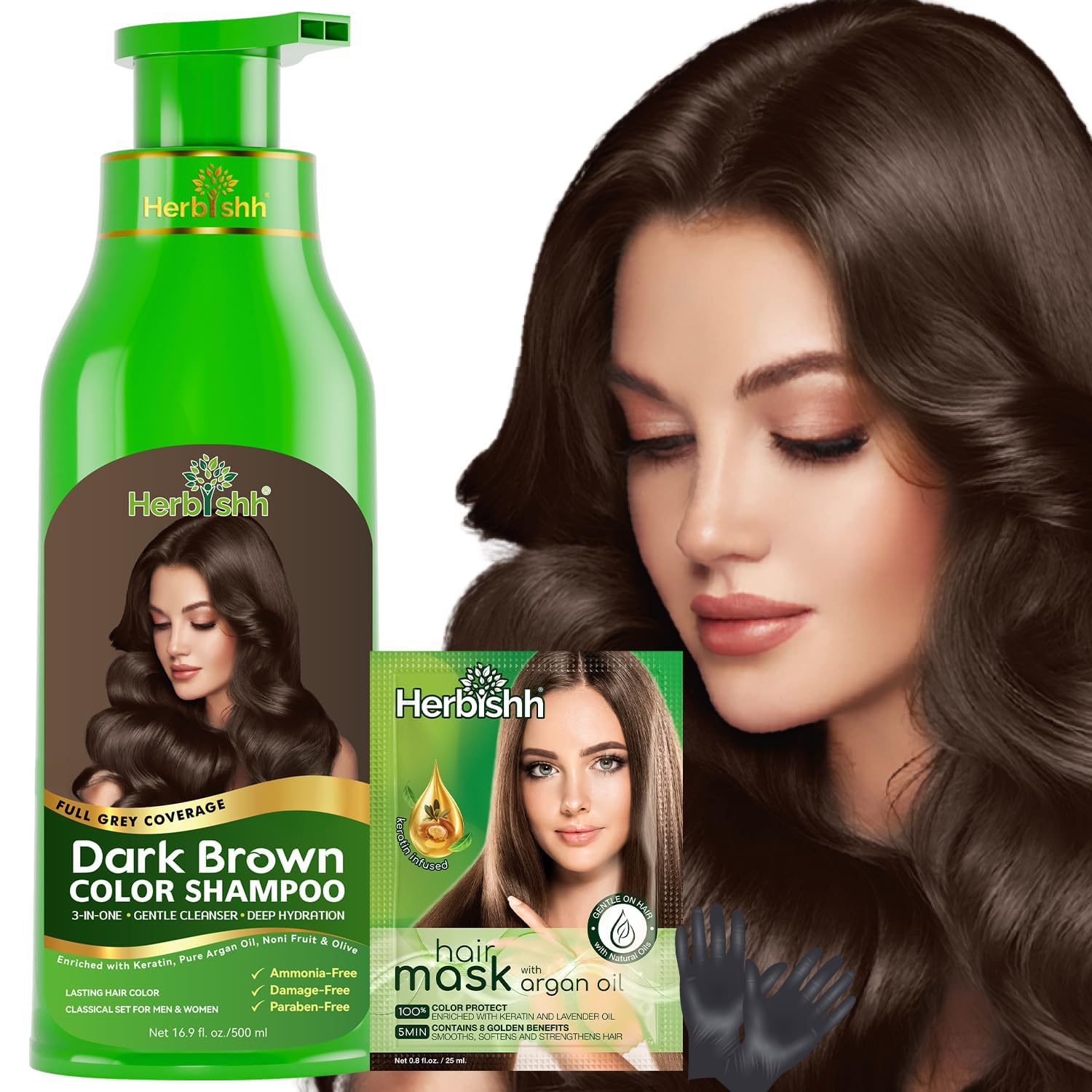 Detalle de Herbishh Magic Dye Shampoo, 500ml ⚙