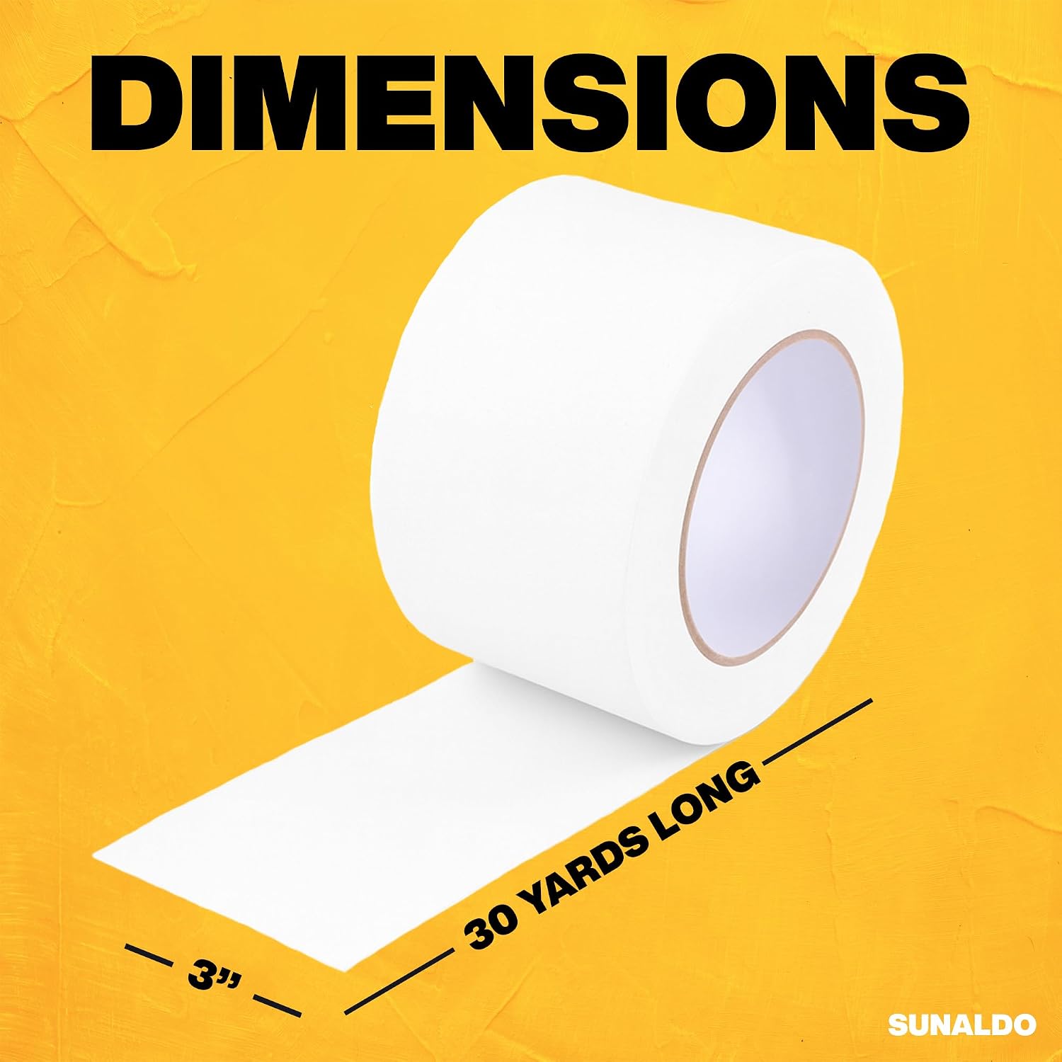 Detalle 2 de SUNALDO Gaffers Tape, White Matte Nonreflective Cable and Floor Tape