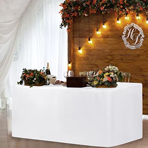 Detalle de HolidayIdeas Fitted White Tablecloths 72 x 30 4-pack ๐งพ