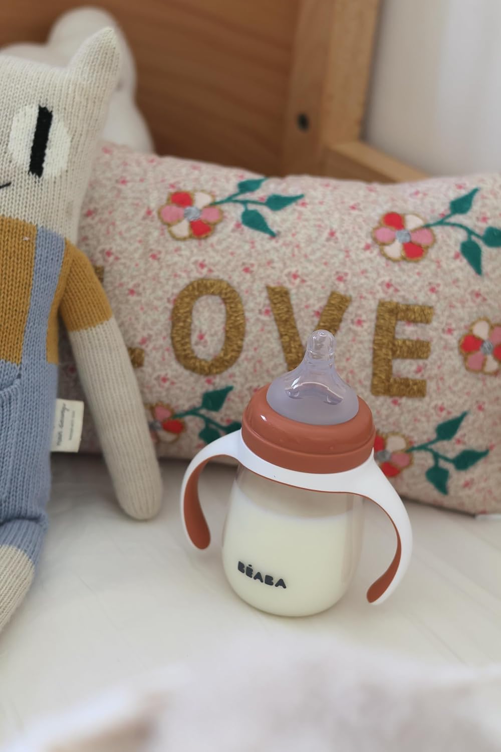 Detalle de BEABA 2 in 1 Sippy Cup – 210 ml Terracotta