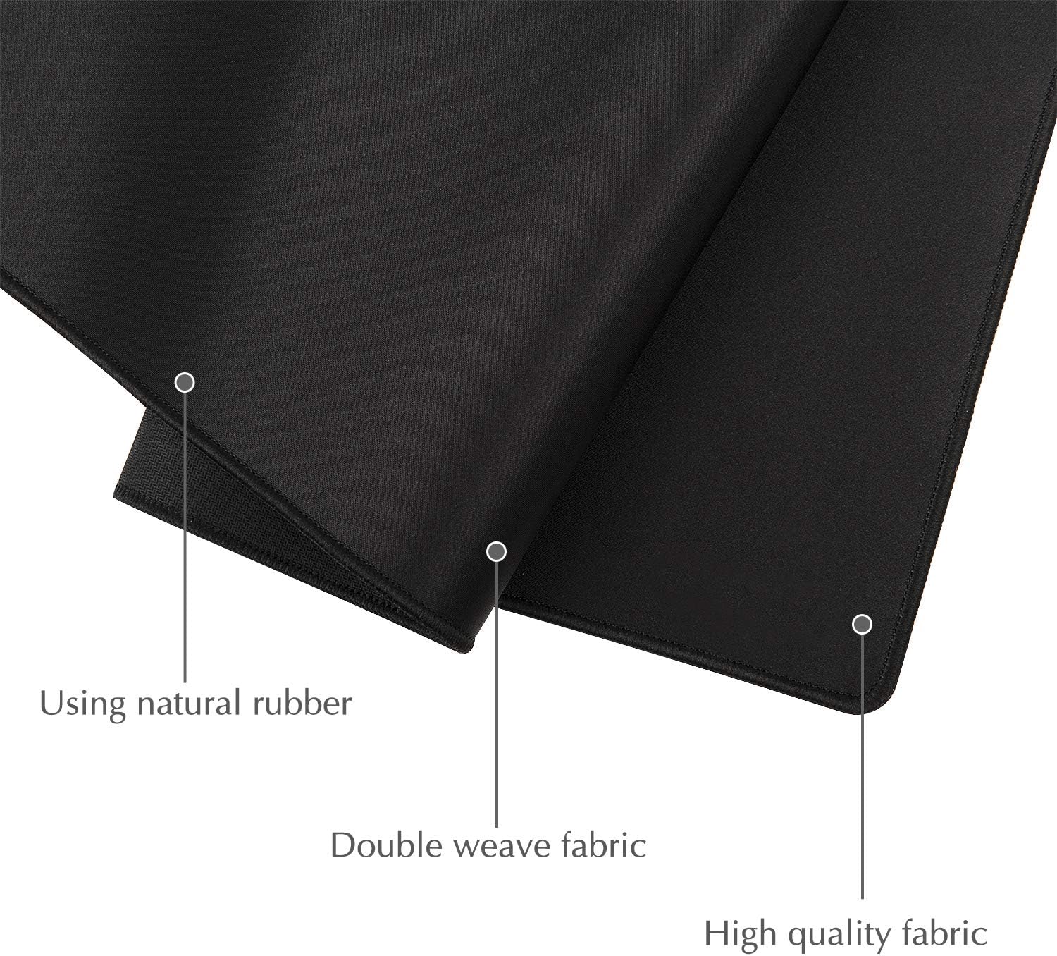 Thumbnail 2 de JIALONG Large Mouse Mat XXL 900x400mm Black gaming mouse pad for PC and laptop