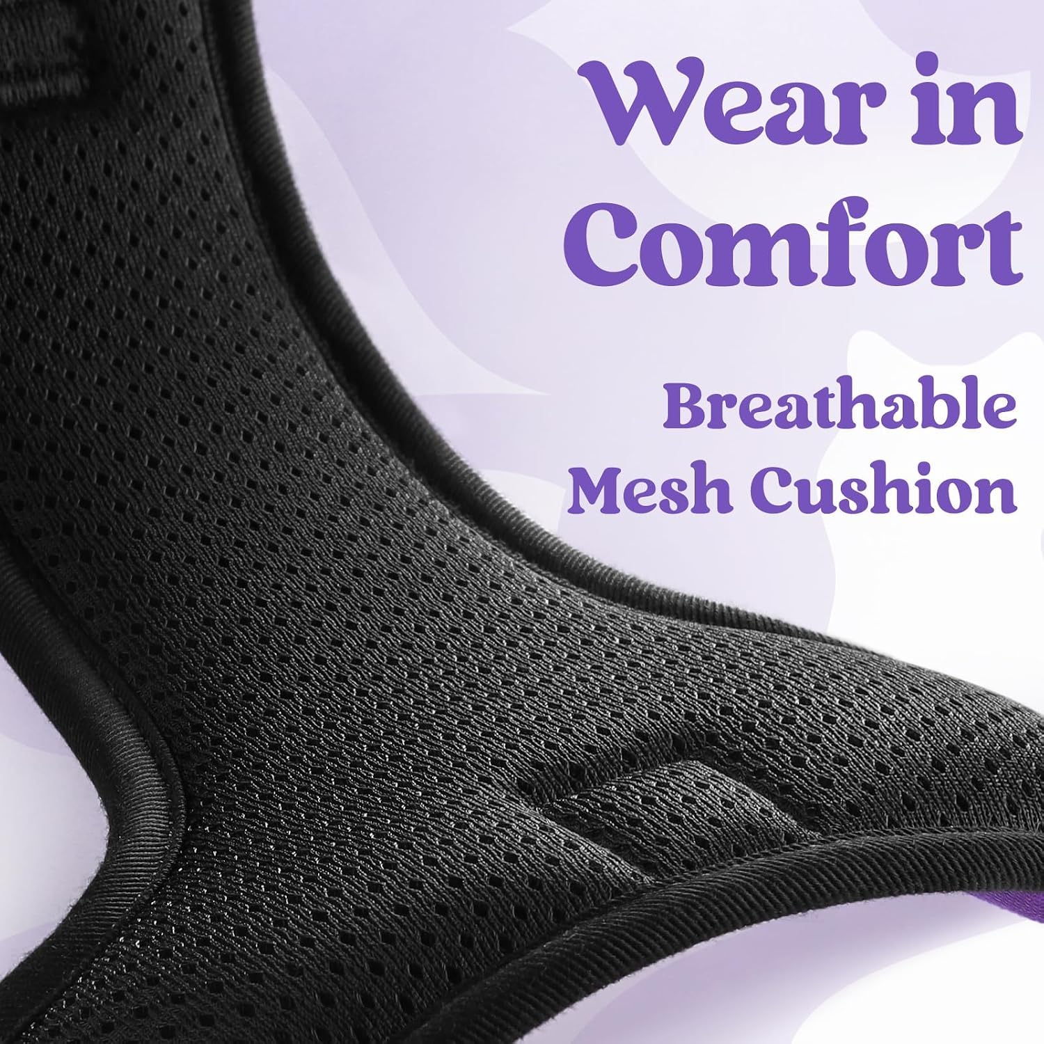 Thumbnail 6 de rabbitgoo DGBDSCKK01LPE24CW-EU Dog Harness, Large Purple, 3 Buckles