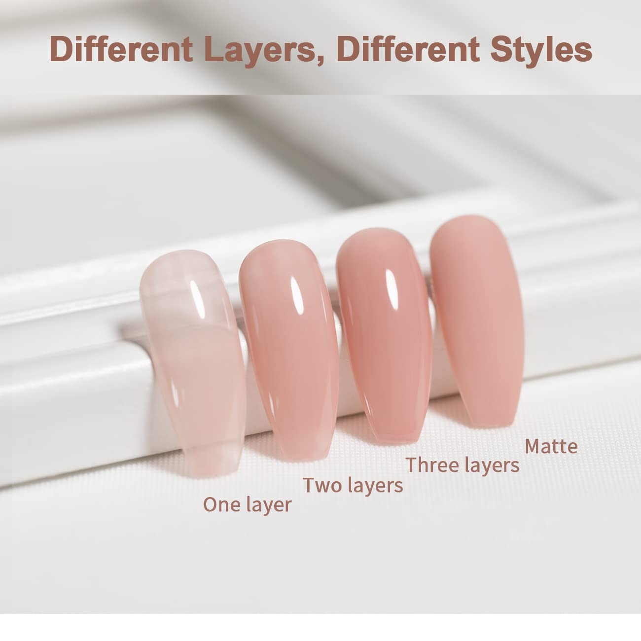 Thumbnail 4 de RARJSM Jelly Pink Sheer Gel Nail Polish, 15ml UV/LED-Cured
