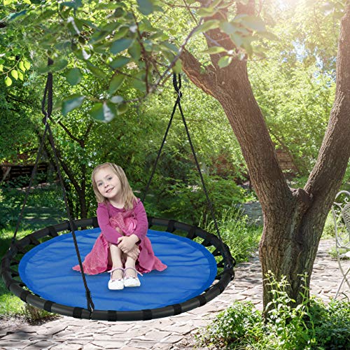 Thumbnail 1 de Relaxdays Columpio redondo jardín 120 cm azul