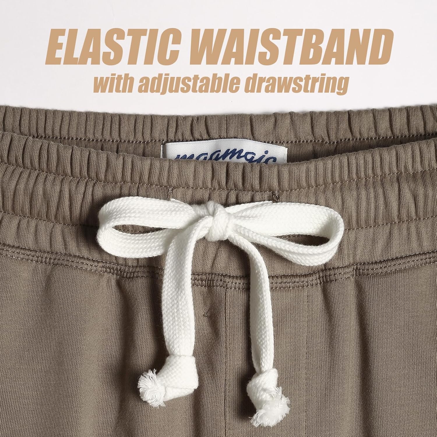 Detalle 2 de maamgic Men's Athletic Gym Shorts 5/7" Elastic Waist with Pockets