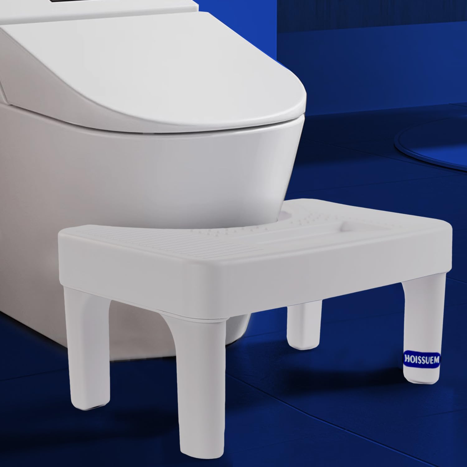 Detalle de Hoissuem Model 1 Foldable Toilet Stool, 6.8-Inch Plastic Step
