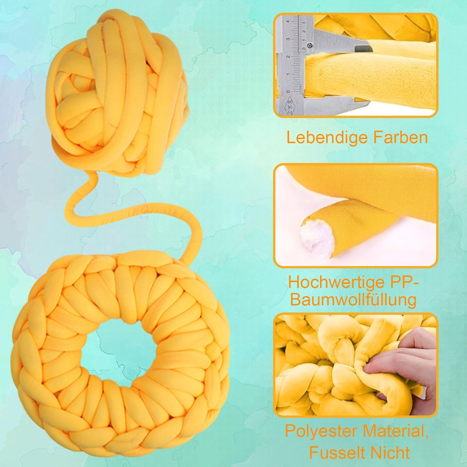 Thumbnail 2 de Armstricken Wolle 500g weiches Chenillegarn 🧶