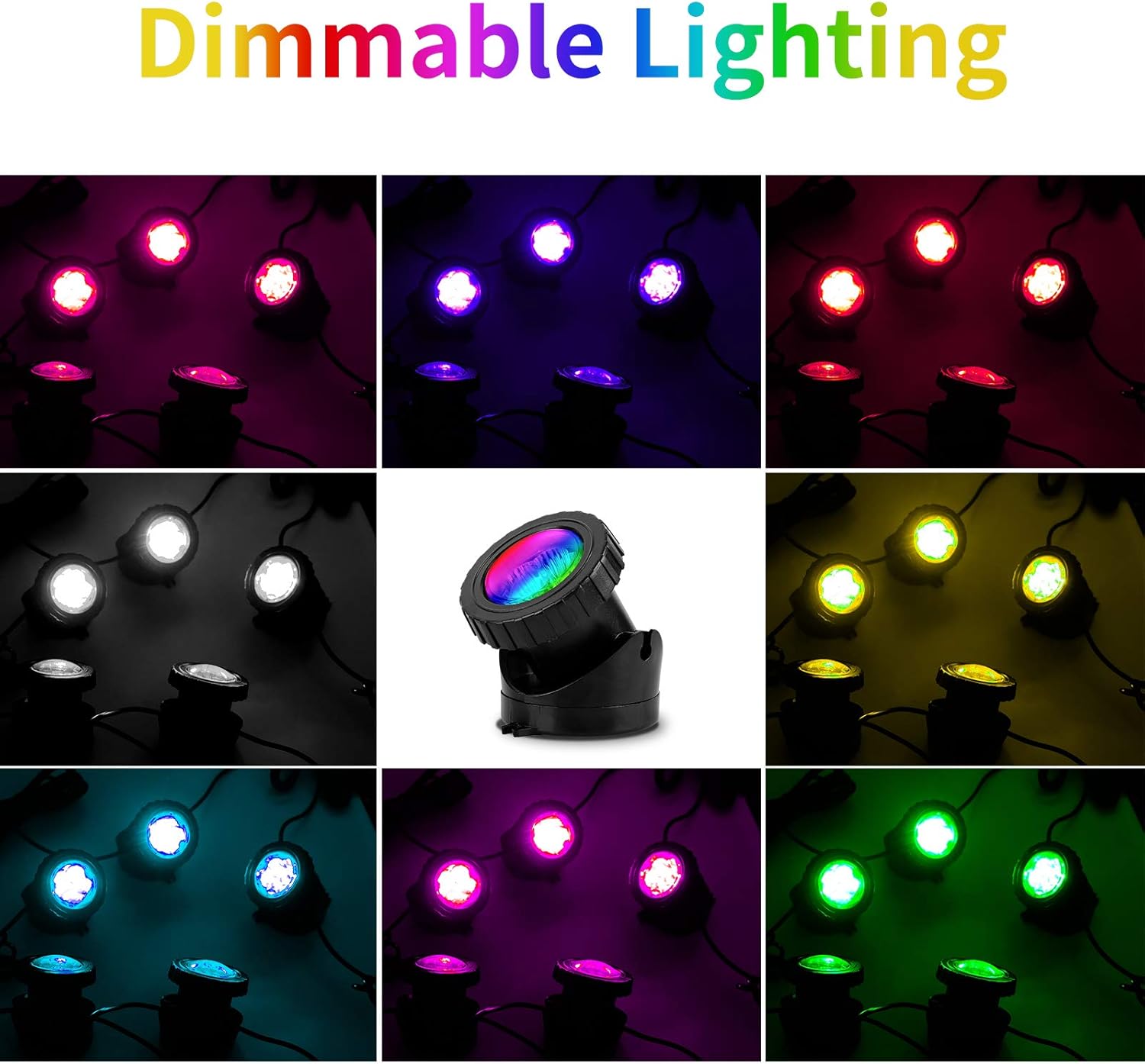 Thumbnail 5 de CORESLUX Solar Teichbeleuchtung RGB (IP68), Unterwasserstrahler-Set mit 5 Stück