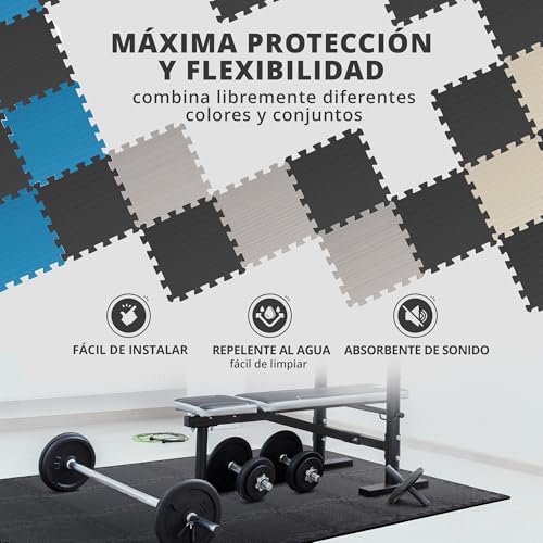 Thumbnail 3 de Esterilla Fitness Puzzle Goma para Gimnasio 🏋