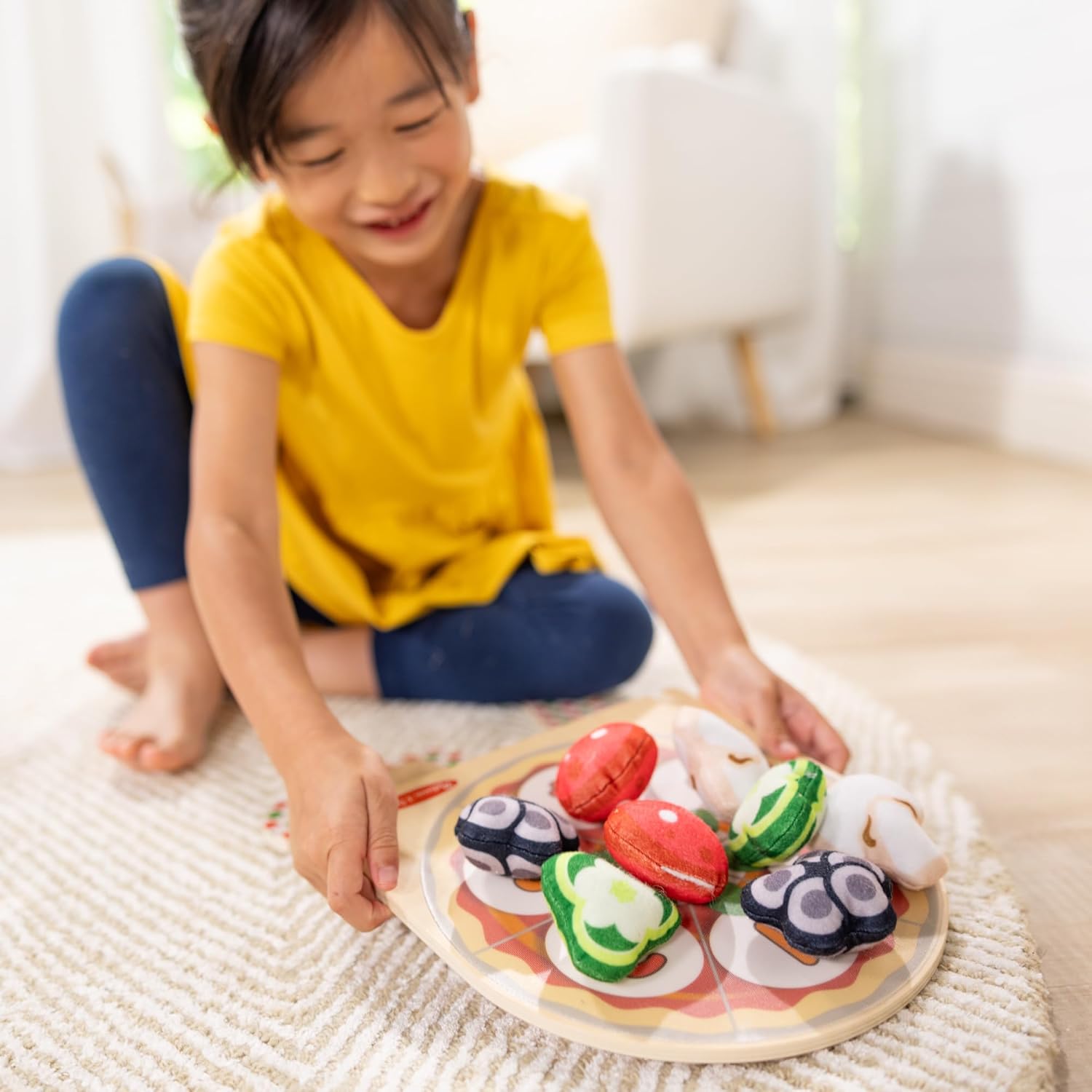 Detalle 2 de Jeux de lancer garnitures pizza Melissa & Doug ⚙