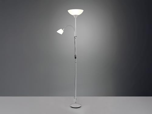 Thumbnail 2 de Reality R4393-87 Erzwo Piantana di Reality Leuchten: design titanio-bianco e luce flessibile in 180 cm