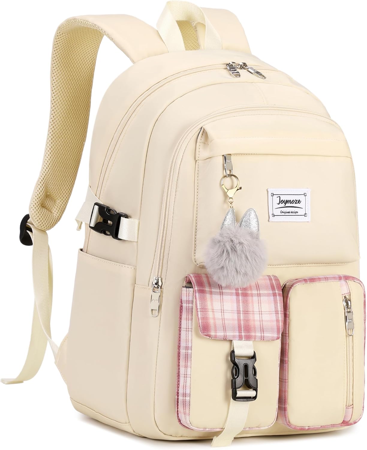 Detalle 2 de Joymoze Cute Backpack for Teen Girls Grey