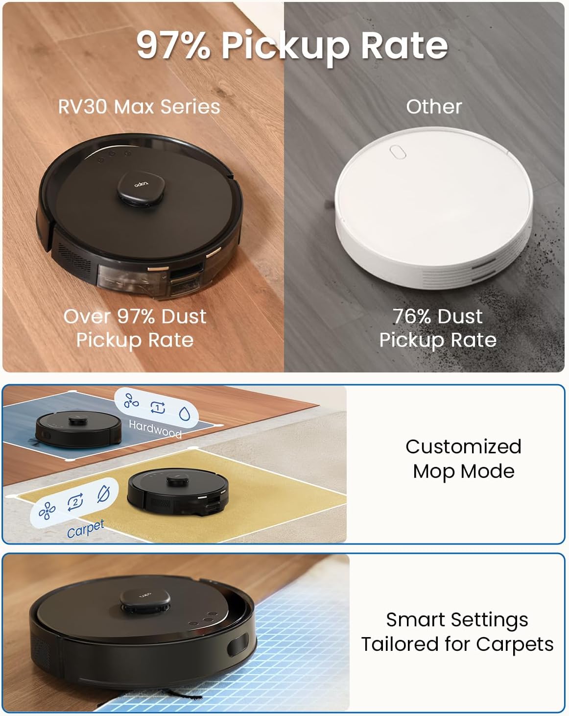 Thumbnail 6 de Tapo RV30 Max Plus 5300Pa robot vacuum 🧹