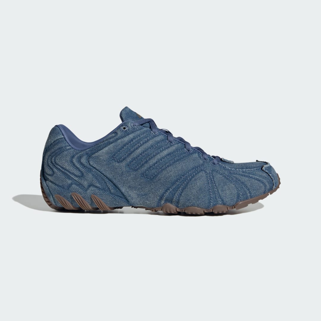 Detalle de Zapatilla Ghost Print de Adidas: comodidad y estilo urbano en azul