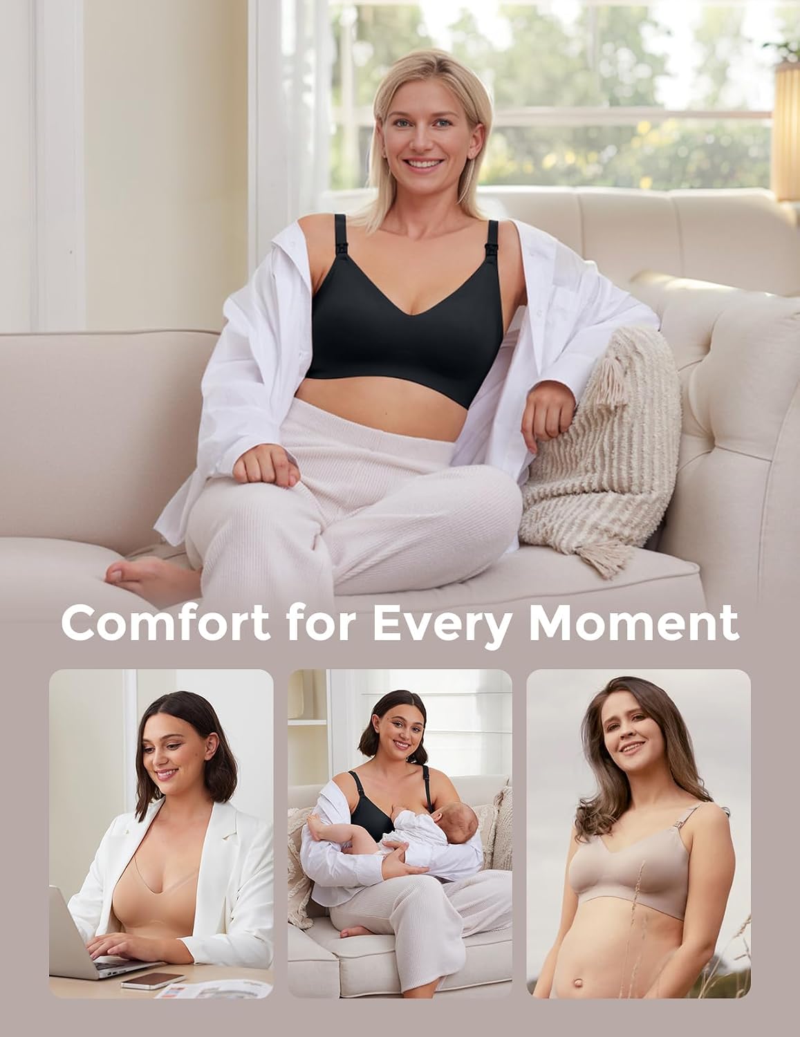 Thumbnail 6 de momcozy YN21 Seamless Nursing Bra