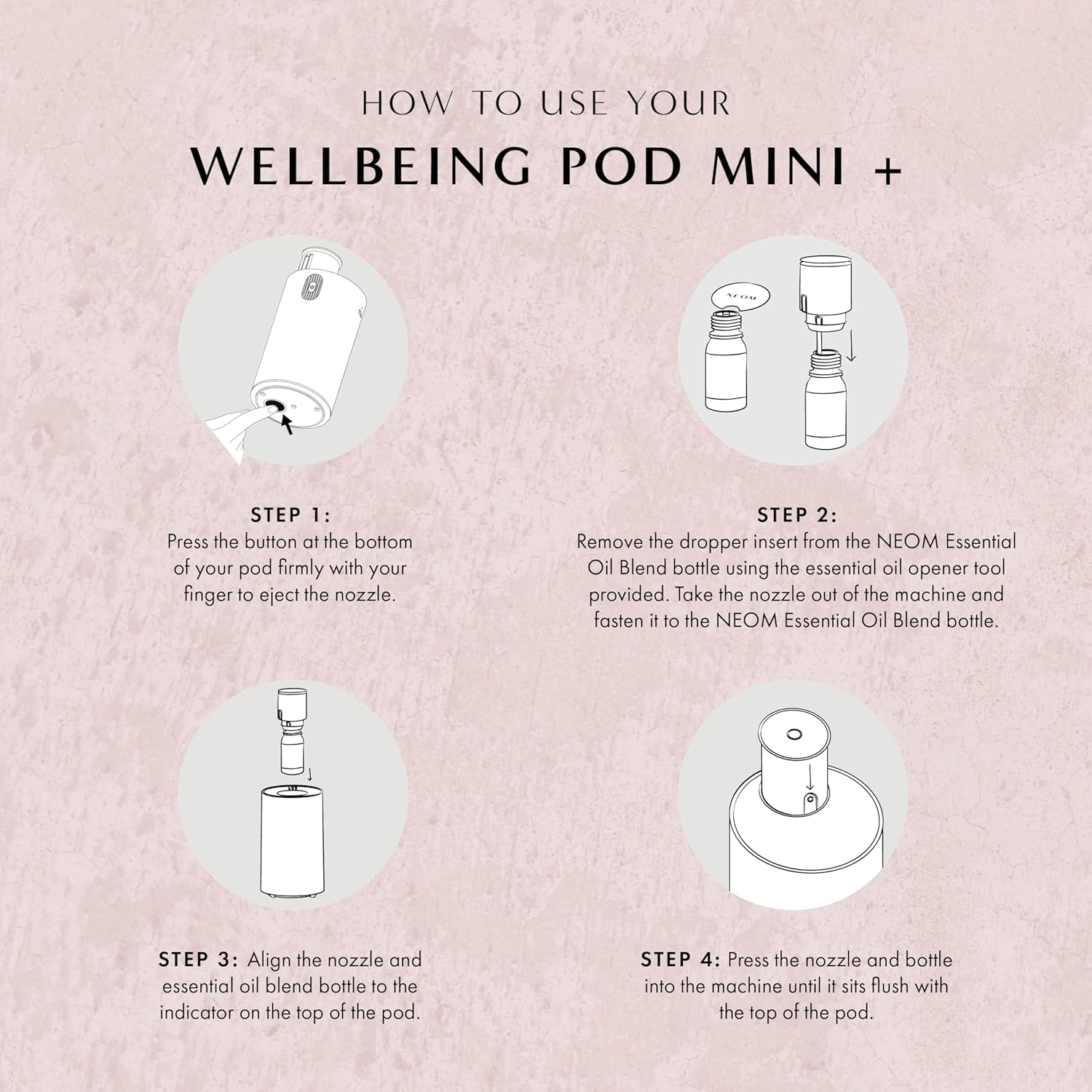 Detalle de NEOM Wellbeing Pod Mini+ diffuser 125 hours