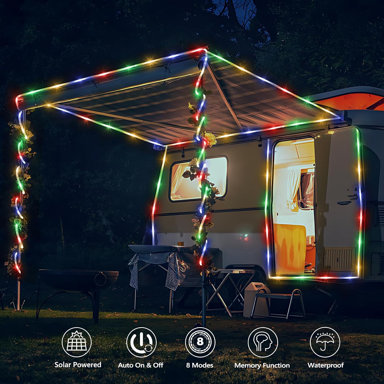 Detalle 2 de Solar Rope Lights 132ft
