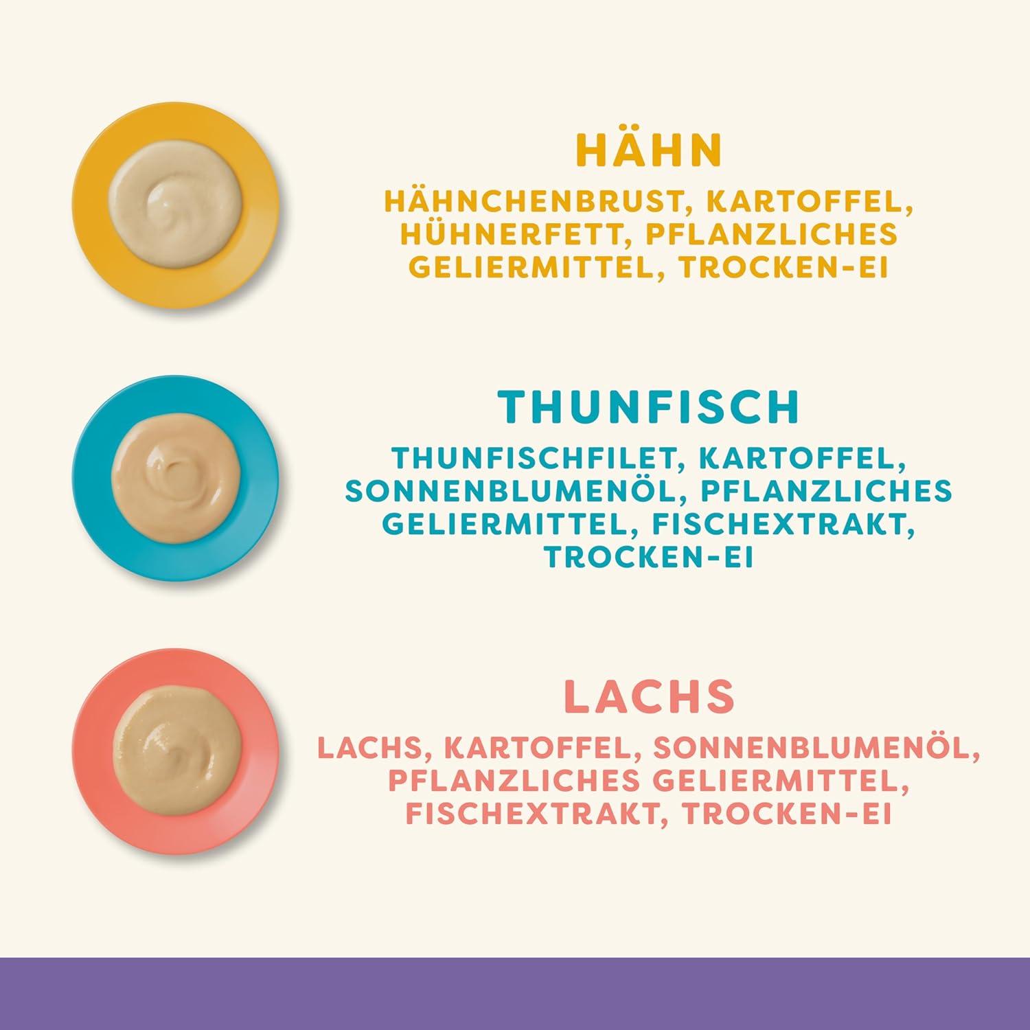 Detalle de Applaws 100% natürlicher, getreidefreier cremiger Katzensnack – 32 Beutel (4×8×15 g) mit Thunfisch, Lachs und Hähnchen