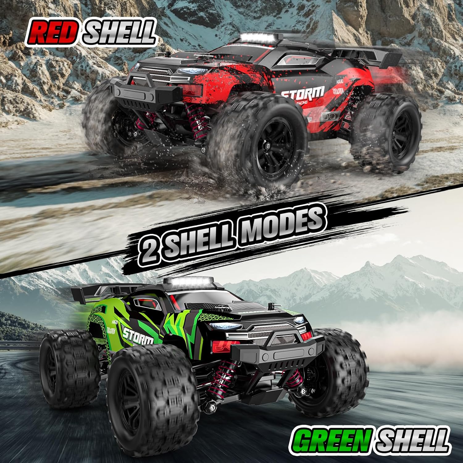 Detalle 2 de Lvcdzr 1:18 2.4GHz 4WD RC Monster Truck (Up to 40 km/h) with Gyro Drift Wheel