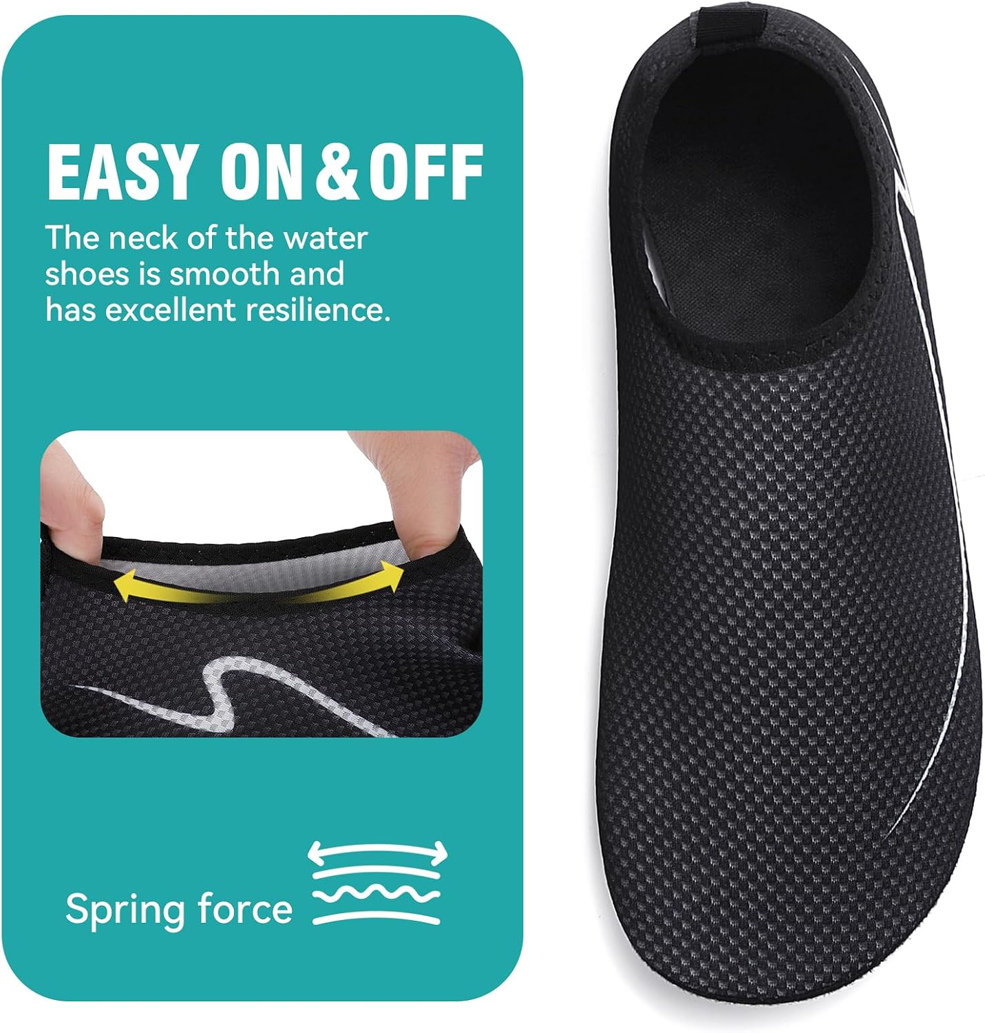 Detalle de Gitzing water shoes for beach, quick-dry
