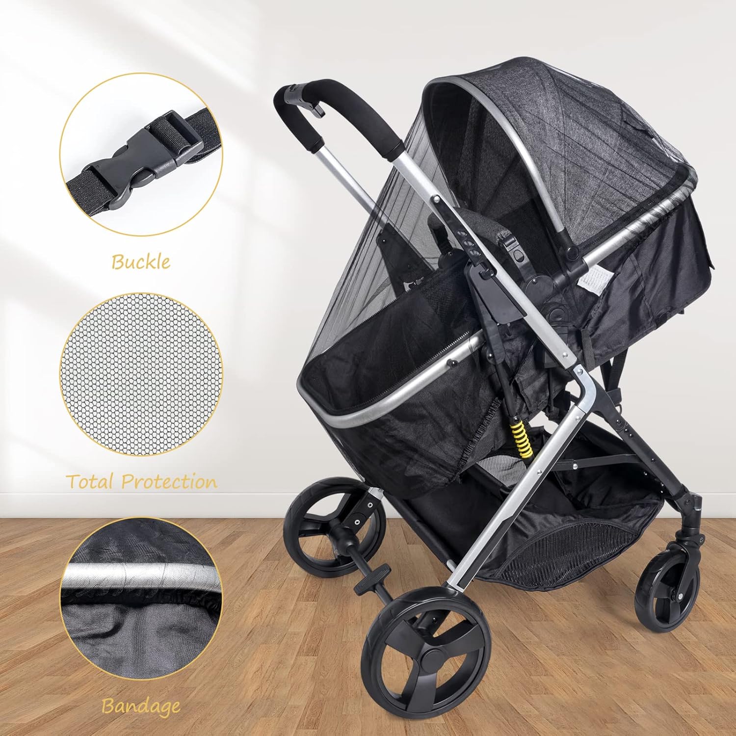 Detalle 2 de Homord Moskitonetz Kinderwagen Universal
