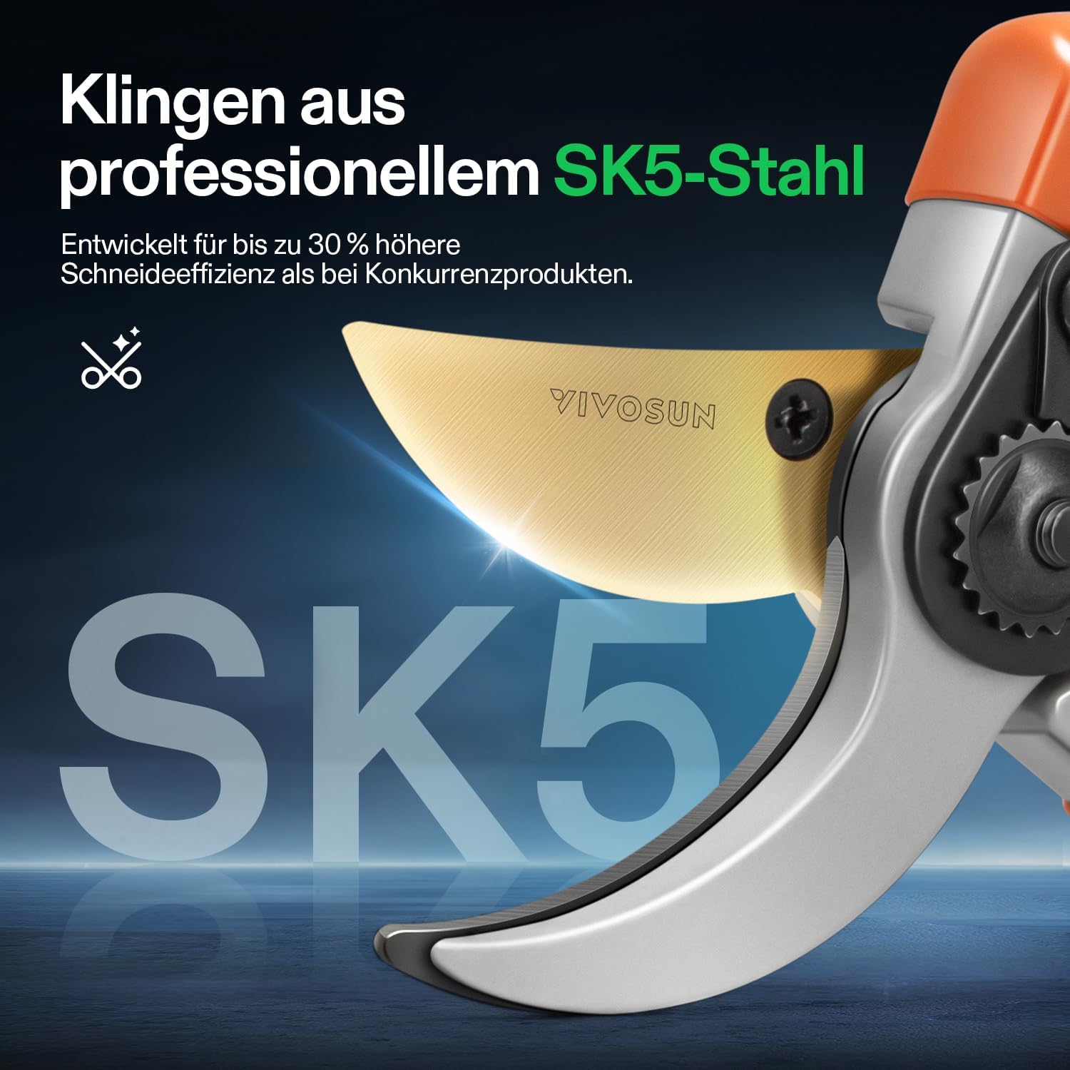 Thumbnail 3 de VIVOSUN Sécateur à lame franche de 20,3 cm — coupe nette jusqu’à 1,9 cm