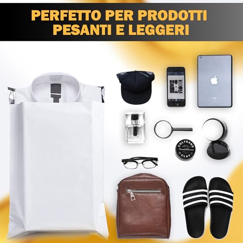 Detalle de UGIX Buste per Spedizioni Vinted, 100Pcs - 4 Misure, Autoadesive e Impermeabili 60 micron