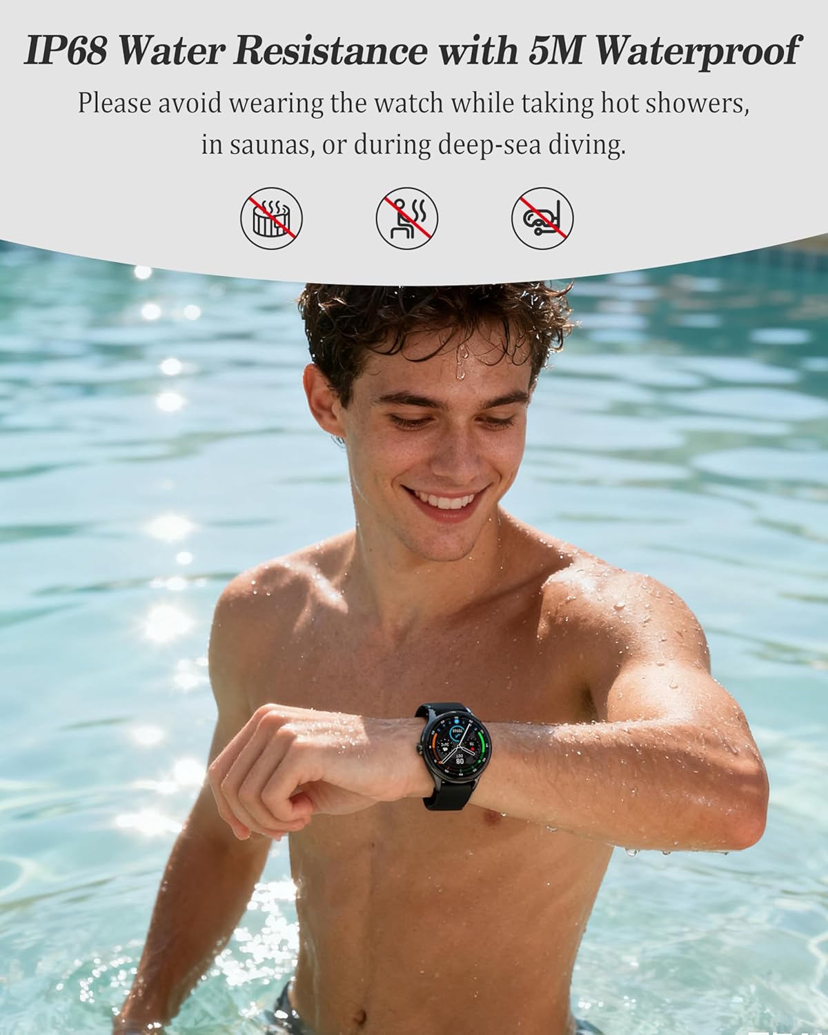 Thumbnail 5 de Smart Watch for Women, Men & Unisex 1.27'' Fitness Watch with Calls, Heart Rate & Sleep Monitor