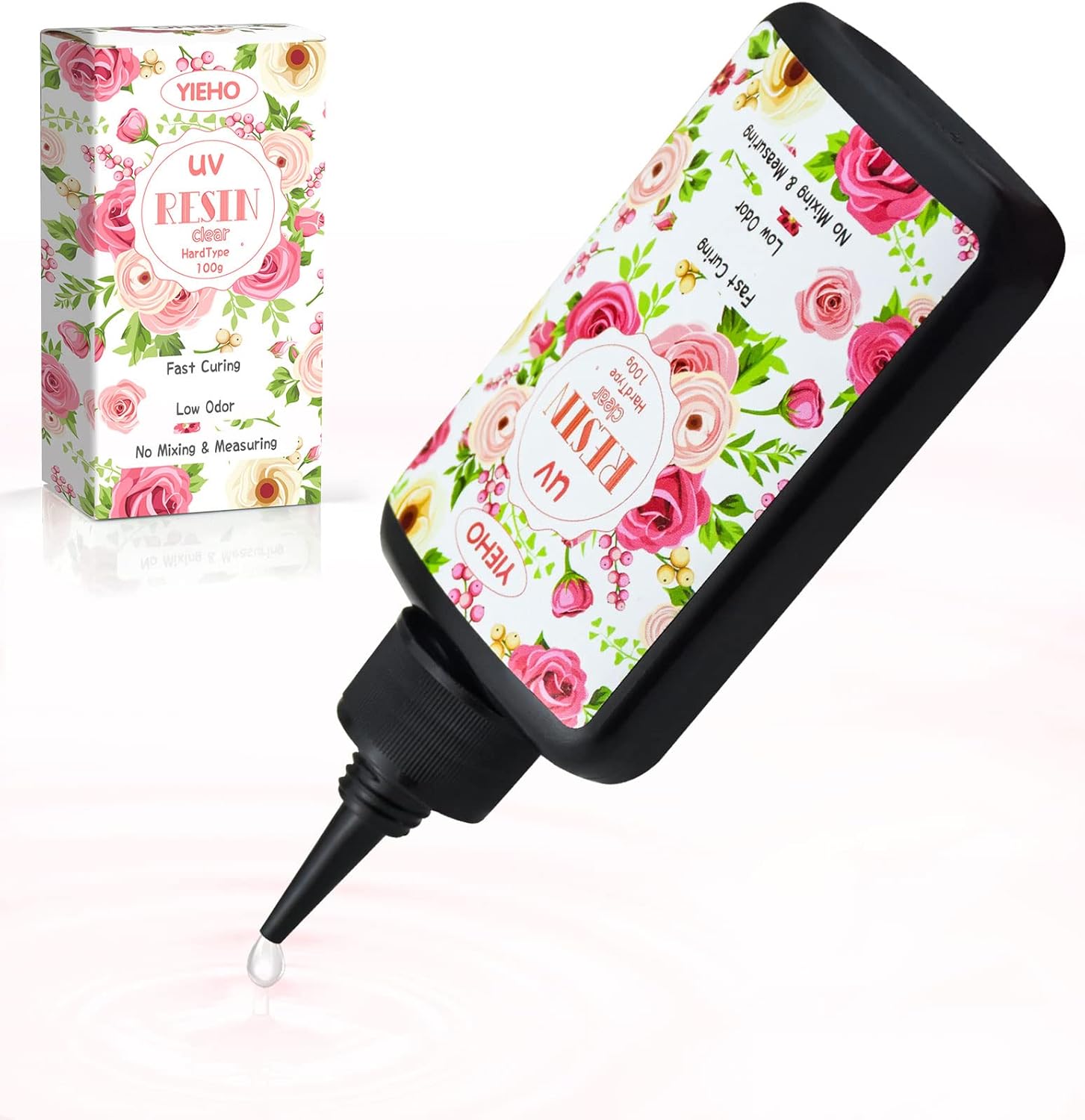 Thumbnail 6 de YIEHO 300g UV Resin Kit with Light and Moulds (starter kit for jewellery & keychains)
