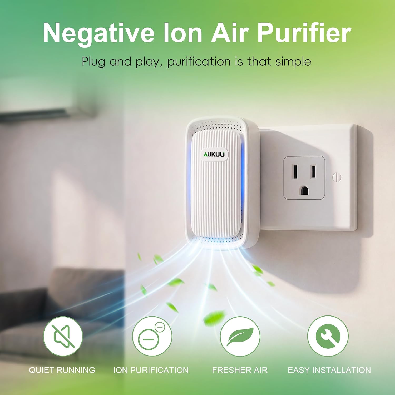 Thumbnail 1 de ShaoDelynxia 115 4-Pack Plug-In Air Ionizers, Filterless and Quiet