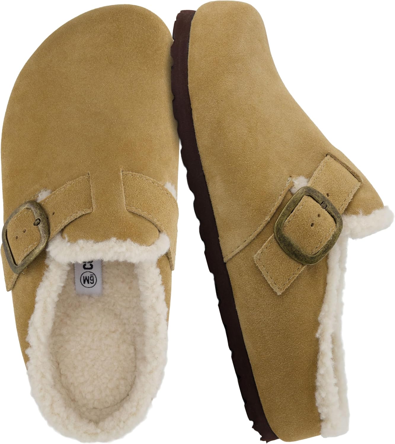 Detalle de CUSHIONAIRE Haven Genuine Leather Clogs for Women 👞