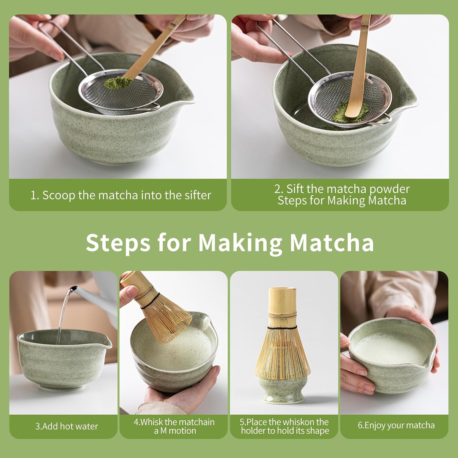 Thumbnail 6 de 5 Pcs Matcha Set