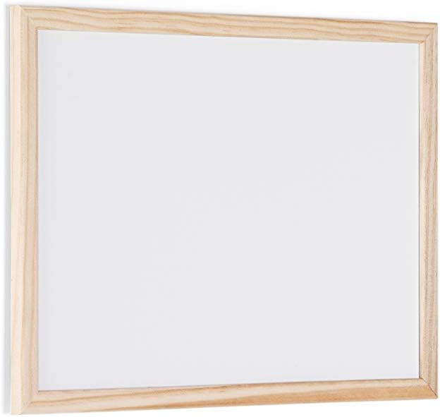Thumbnail 2 de Bi-Office Budget - Tableau Blanc Magnétique 40 x 30 cm avec cadre en bois (1 marqueur + 2 aimants)