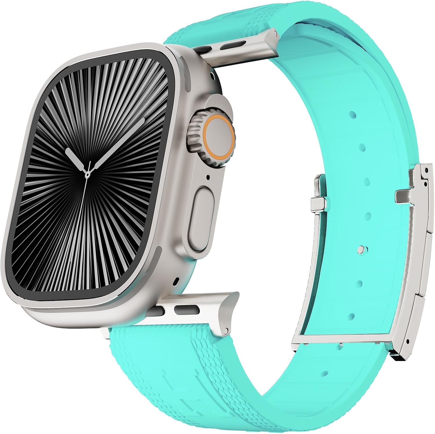Thumbnail 4 de Sport Silicone Strap for Apple Watch with H‑Shaped Magnetic Buckle (49mm/46mm/45mm/44mm/42mm/41mm/40mm/38mm) – Luxurious Replacement Band