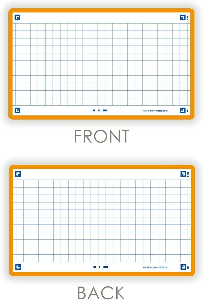 Thumbnail 5 de Oxford 400133870 flashkort A7, rutade 5 mm, orange, 80-pack