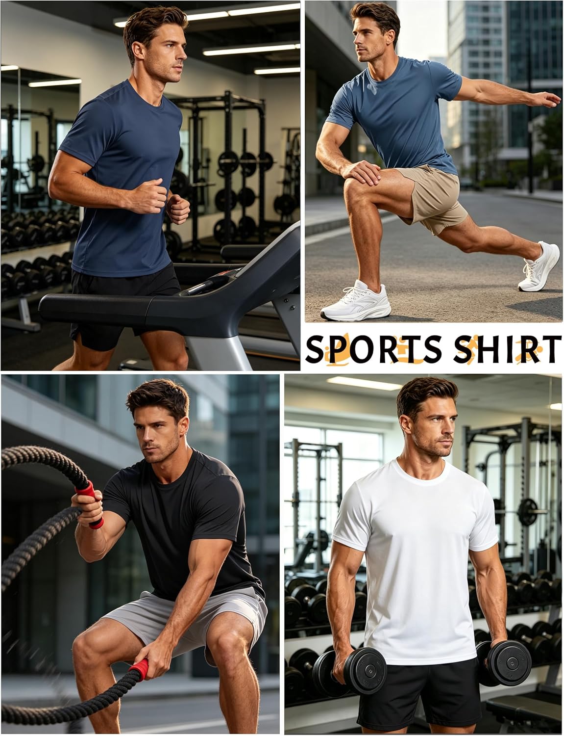 Thumbnail 1 de TACVASEN Herren UV-Schutz T-Shirt (UPF 50+) – Kurzarm Sonnenschutz Tee fürs Schwimmen und Outdoor