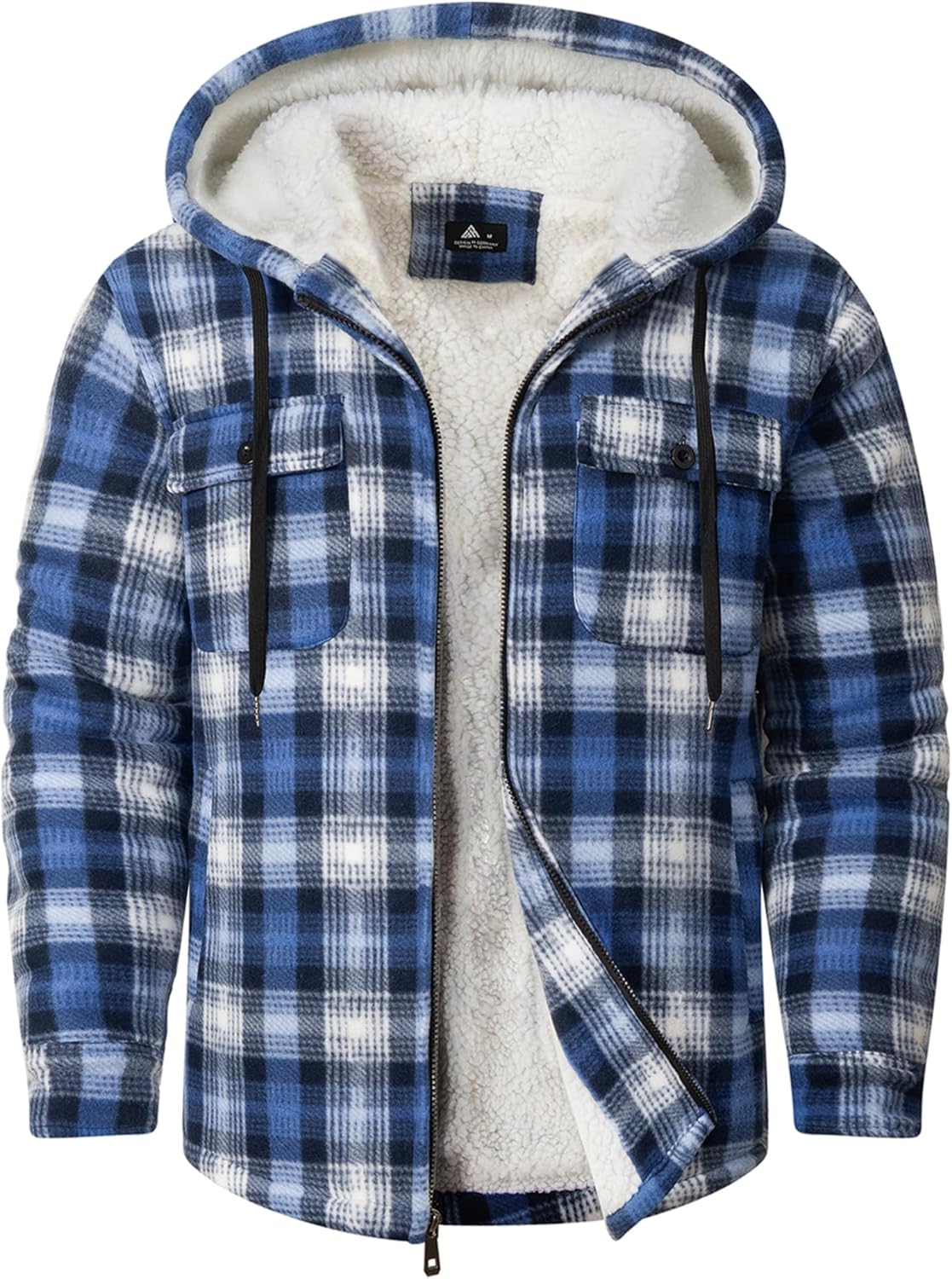 Thumbnail 4 de SCODI Men's Flannel Sherpa Jacket 2.5 lb