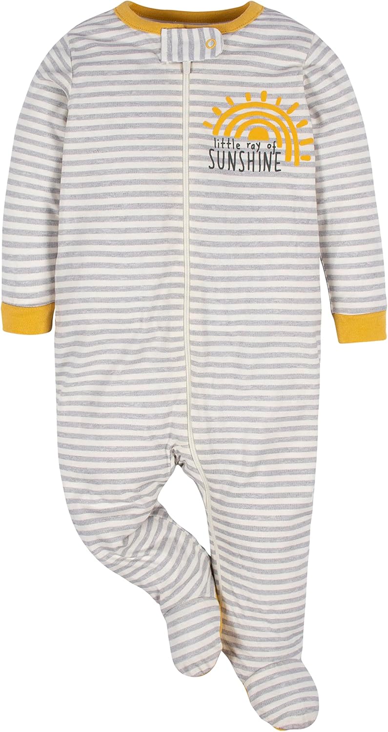 Detalle 2 de Gerber Unisex Baby Sleep 'N Play Footed Sleepers – Pack of 4