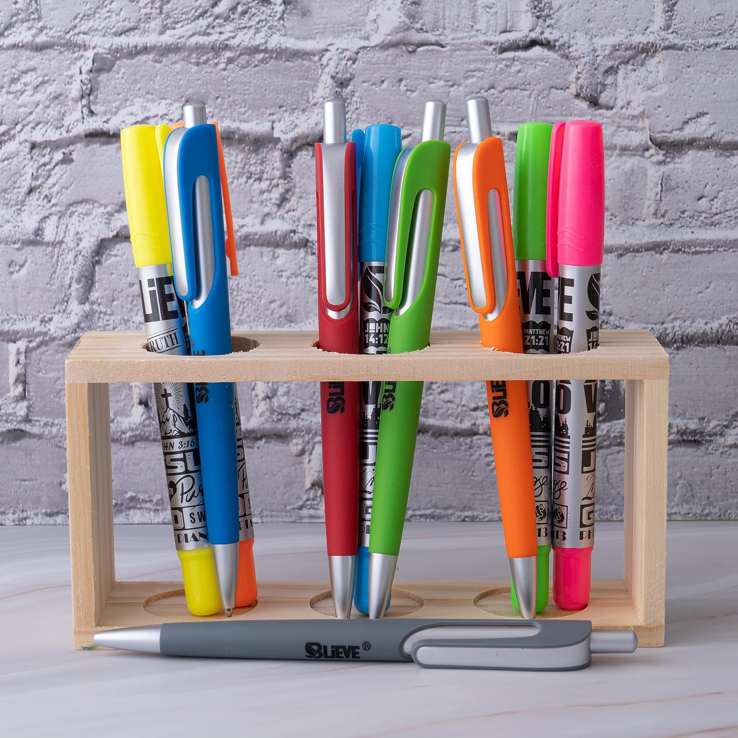 Detalle de BLIEVE Blieve01 Bible Highlighter and Pen Set, 10-Piece Gel and Colored Set