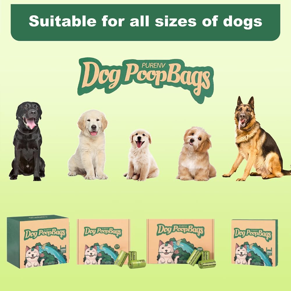 Thumbnail 6 de PURENV 360 Stück Hundekotbeutel biologisch abbaubar Lavendel Duft