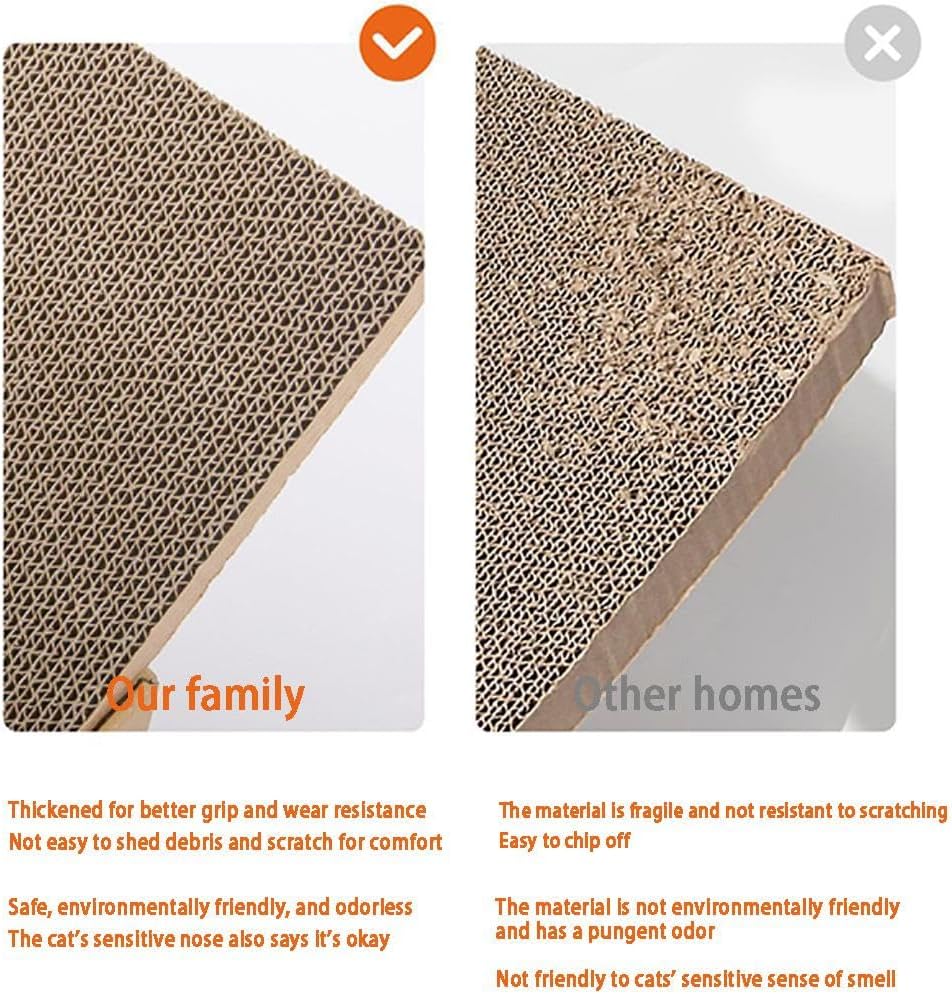 Thumbnail 4 de Cat Scratching Board with Box 42 x 26 cm 5 Layers Cat Scratcher